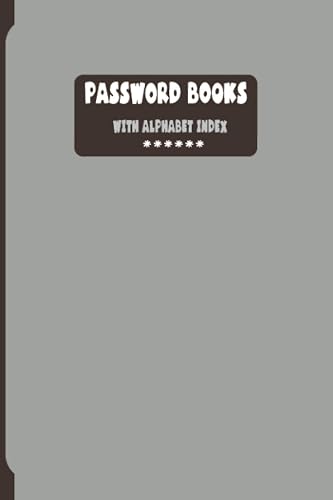 password books with alphabet index: Internet password organizer Contains Website , Login , Password , Notes I Small Pocket Size Password Keeper Journal Notebook for Home , Office