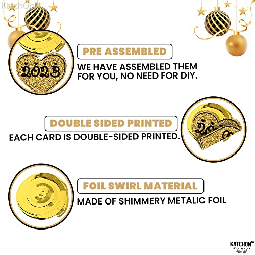 Happy New Year Hanging Swirls Decorations - Pack Of 30, No Diy | Nye Decorations 2023 | New Years Eve Party Supplies 2023 | Happy New Year Decorations 2023 | 2023 Party Favors | 2023 New Years Decor #TOP6