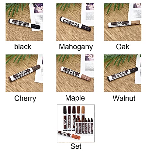 Faderr Furniture Touch Up Pen Marker Repair Wood Floor Cabinet Laminate Scratches Furniture Marker Magic Scratch Cover Touch up Pens Repair(Black) - Image 2
