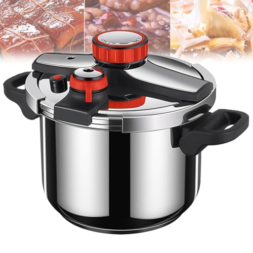 Olla a Presión Multifuncional, Olla a Presión Alta Con Válvula De Escape Y Cierre De Seguridad, Ajuste De Presión En 3 Niveles, Apta Para Cocinas De Inducción, Cocinas De Gas Y Hornos Eléctricos