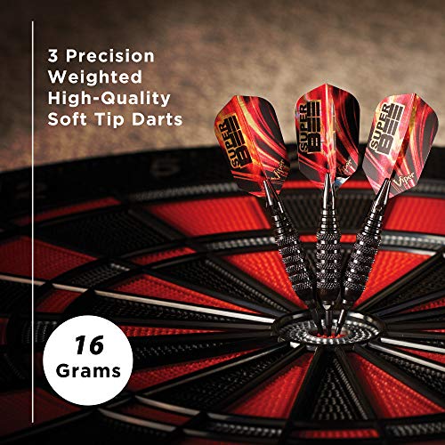 Viper 20-1203-16 Super Bee Soft Tip Darts: Black Coated Brass thumb #1