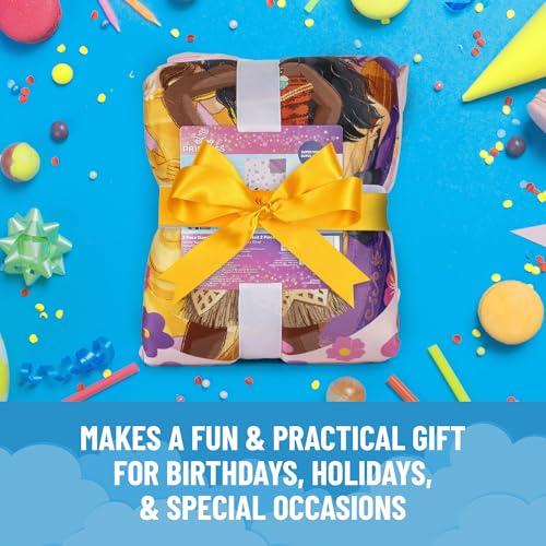 Image of Jay Franco Kids Slumber Bag and Pillow - 54 x 27 Inch Comfy Indoor Sleeping Bag for School and Sleepovers, 2 Piece Set, Pink - Princess