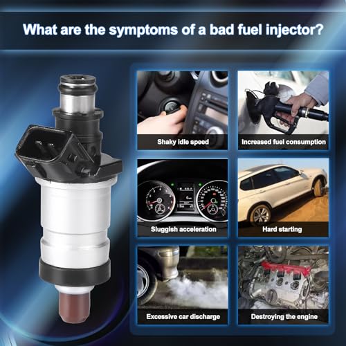 Set of 4 Fuel Injector Compatible with Honda Accord 2.3L 98-02 Civic 1.6L 96-00 CR-V 2.0L 97-98 Odyssey 1998 for Acura Integra 96-01 RL 96-99 TL 96-98 CL 1999 Replace 06164P2J000 06164-P2J-000 1 Hole - Image 5