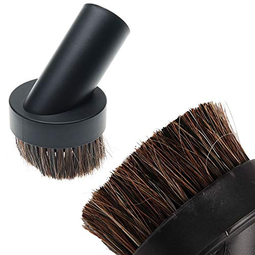 TXIN 4 Pieces Soft Horsehair Bristle Vacuum Attachments Dusting Brush Cleaner Dust Brush, Small Round Corner/Track Cleaning Tools Vacuum Brushes Replacement, Inner Dia 32mm/1.26 in - Thumbnail 3
