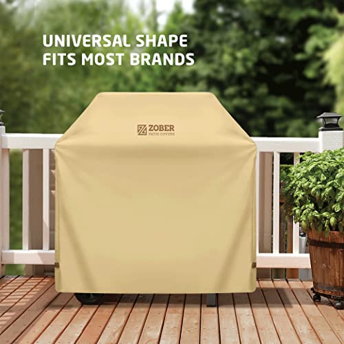 Zober 58 Inch BBQ Grill Cover for Outdoor Grill, Waterproof, Mustard by ZOBER - Used condition - Image 6