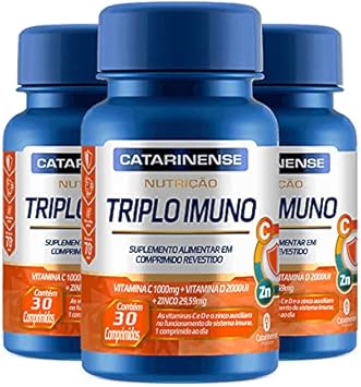 Kit 3 Triplo Imuno Catarinense 30 Comprimidos
