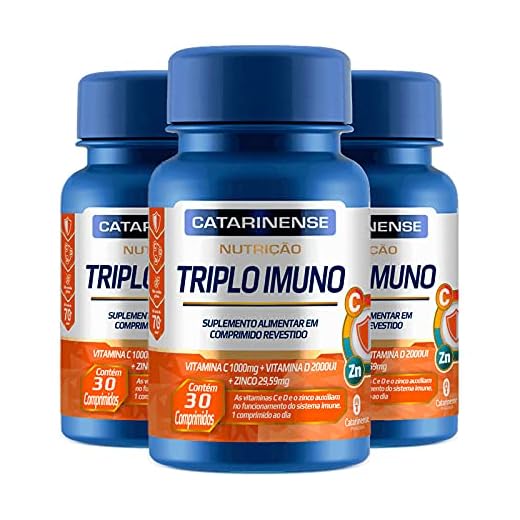 Kit 3 Triplo Imuno Catarinense 30 Comprimidos