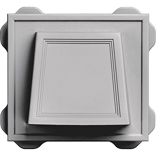 Builders Edge 140116774016 4" Hooded Dryer Vent 016, Gray