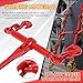 2 Pack 5/16-3/8 Inch Chain Binders, Ratchet Load Binders with 5400 LBS Safe Working Load and 19000 LBS Breaking Strength, Heavy-Duty Load Binder for Industrial and Agricultural Traction Use