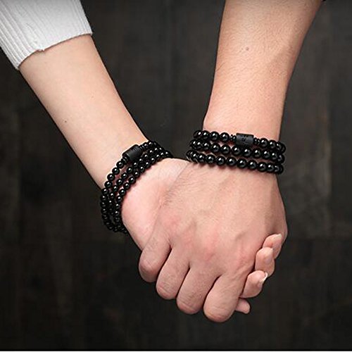 Crystal obsidian bracelet opening of Dragon and Phoenix couple men and women bracelet multilayer multiturn Famous fashion bracelet