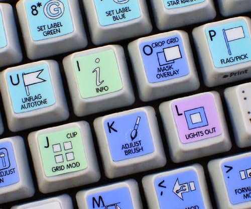 Miniatura 3 de Adobe Lightroom Galaxy Series - Etiquetas para teclado (12 x 12 pulgadas)