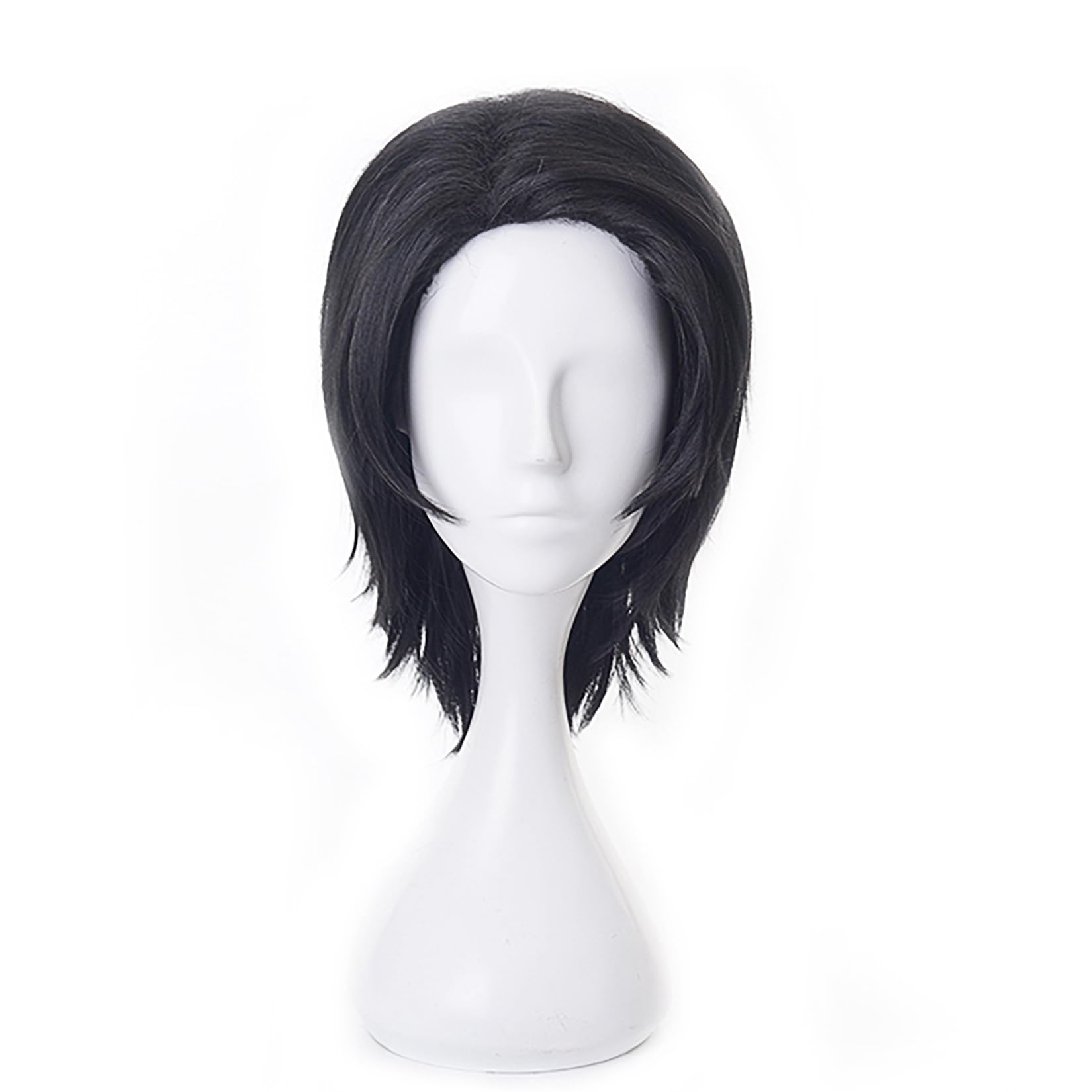 XiongXiongLe Anime Black Cosplay Wig Men Costume Short Hair Wigs for Adult Cos Anime Party Halloween Christmas