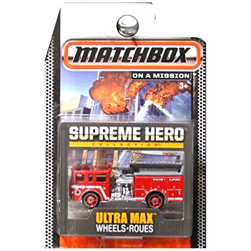 Matchbox Supreme Hero Collection Pierce Dash Fire Truck Engine Aurora Red