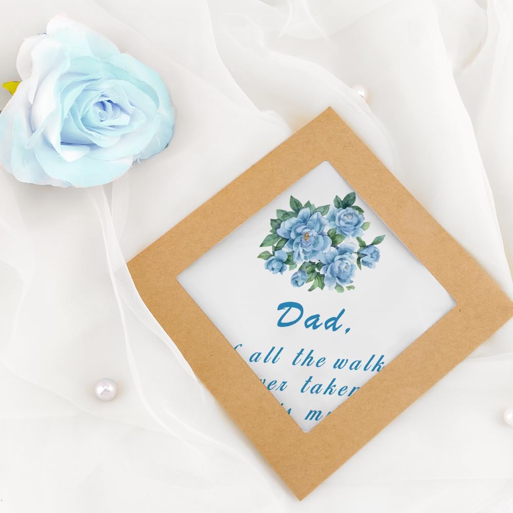 Something Blue Gift for Bride, Wedding Handkerchief Mother of the Bride Gifts Father of the Bride Gifts Wedding Gifts - Image 4