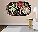 Produktbild 3D Wandtattoo Kräuter Gewürze Pfeffer Chili selbstklebend Wandbild Tattoo Wohnzimmer Wand Aufkleber 11M216, Wandbild Größe F:ca. 162cmx97cm
