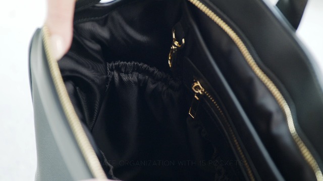 Amazon.com: MIA + SOPHIA Leather Diaper Bag Backpack with USB