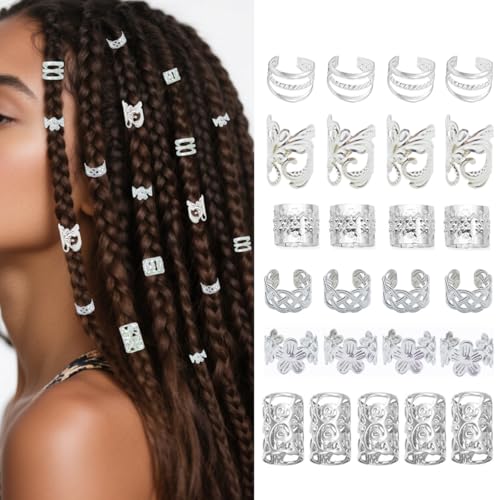Tornillos para trenzas y joyas para cabello 60 piezas miniatura 2