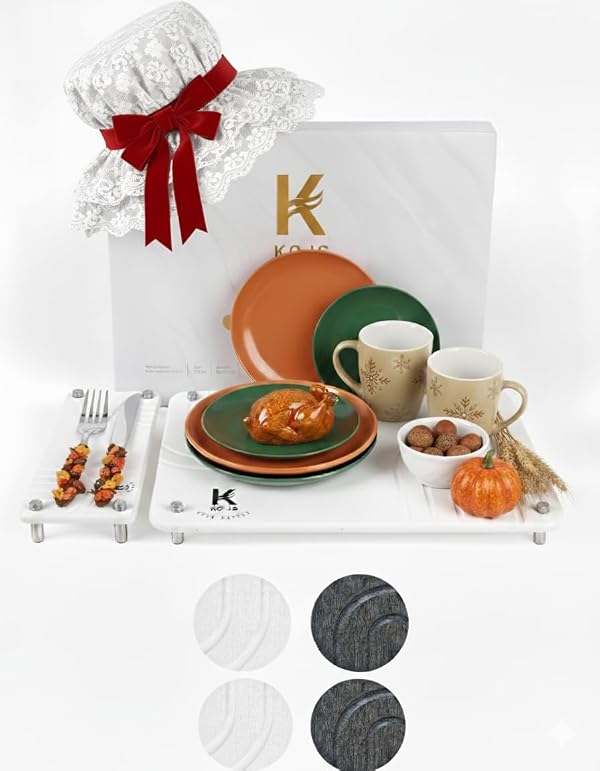 Stone dish drying mat for Kitchen counter, diatomite stone dish anti- slip feet, quick drying, Odorless, Heat Resistant, eco-friendly mat 15.7 “x 11.8 “, and mini mat (Pure white 15.7 “ x 11.8 “) by KOJS - Used condition - US$31.36