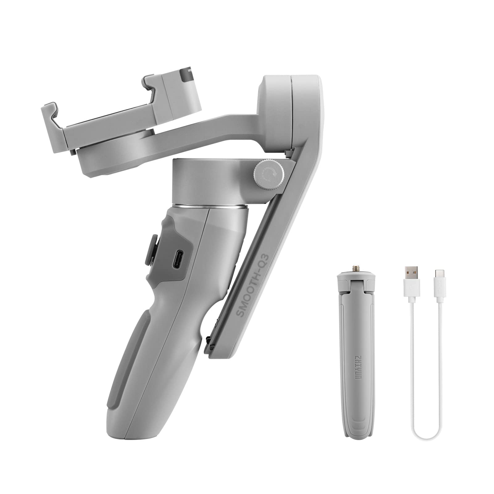 Smooth-Q3 ręczny 3-osiowy stabilizator gimbala do smartfona przenośny telefon vlog gimbal maks. obciążenie 280 g wbudowana bateria LED wypełniająca światło obsługuje gest ntrol ultra szeroki kąt