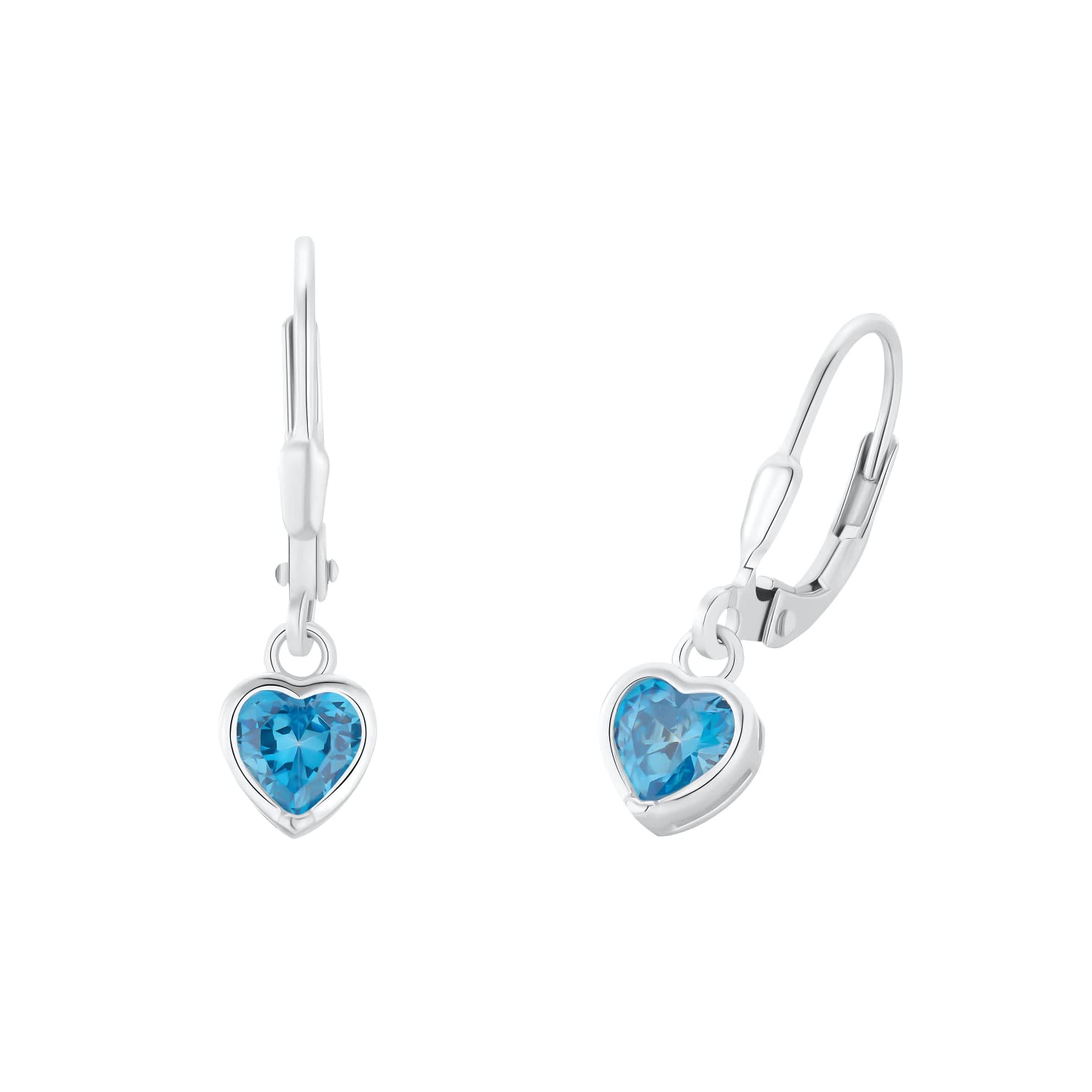 Prinzessin Lillifee Ohrhänger 925 Sterling Silber Mädchen Kinder Ohrschmuck, mit Zirkonia synth., Herz, Kommt in Schmuck Geschenk Box