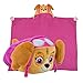 Comfy Critters Paw Patrol Cartoon Character Hooded Blanket that Folds into a Pillow, Skye