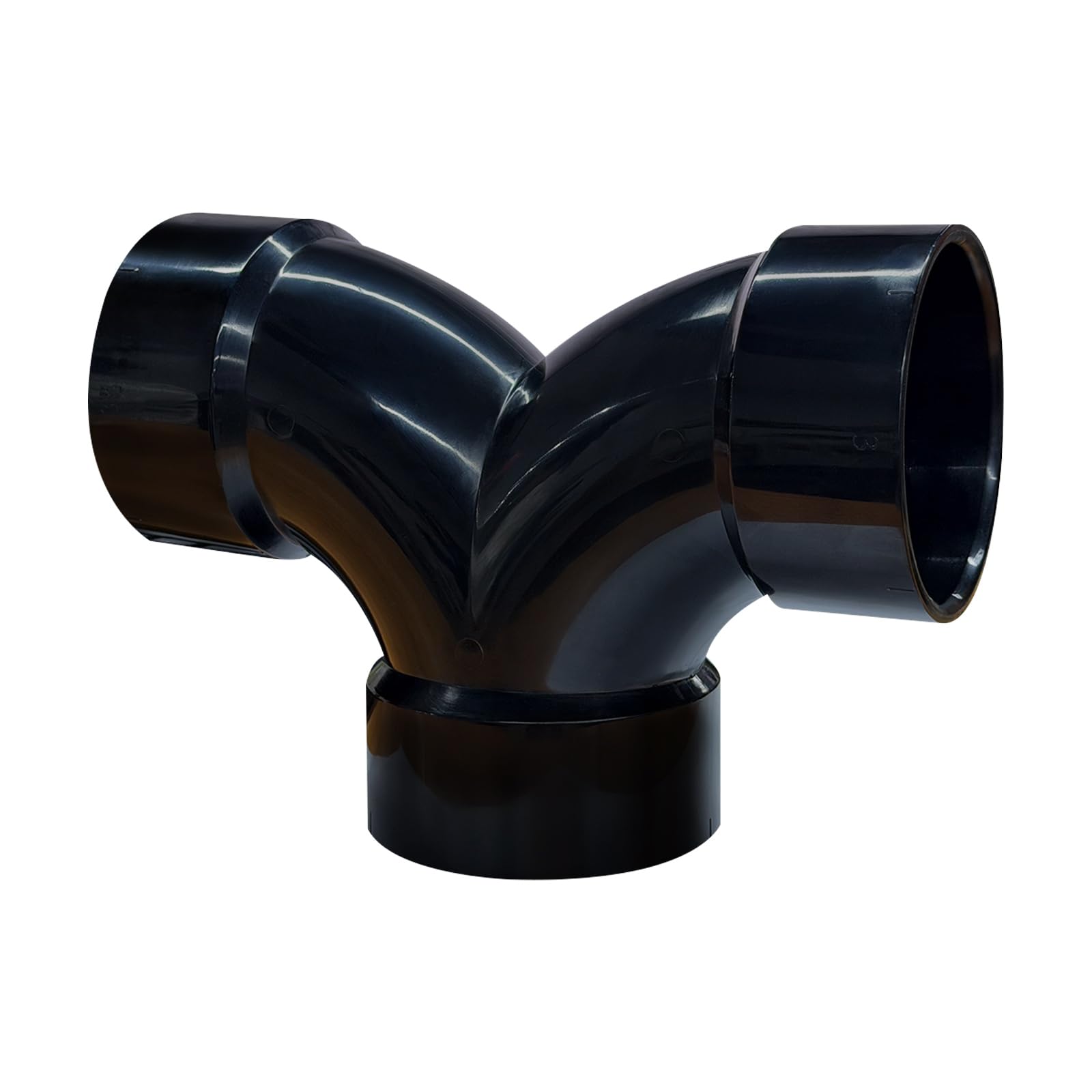Lesso 3''Double Degree 90 ELBOW ABS pipe fittings Black, 3 Inch