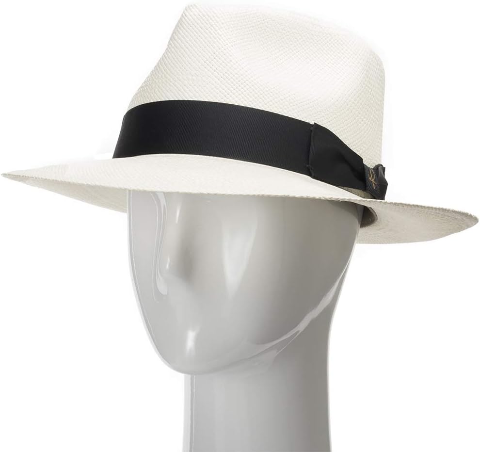 Portofino Retro Panama White Straw Hat - Image 4