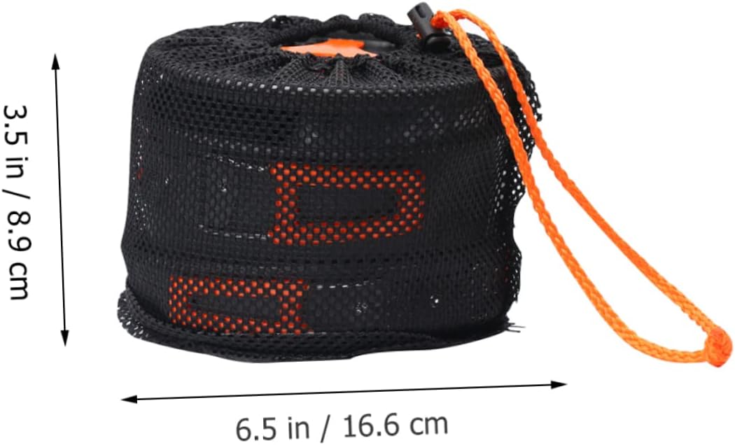 Milisten 1set Outdoor Camping Cooking Set Portable Aluminium Alloy Cookware Utensils for Hiking Backpacking and Picnic Lightweight Non-Stick Design - Handle