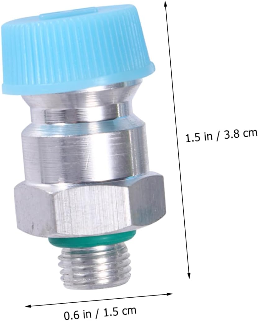 Uonlytech 4pcs Pressure Coupler for Car Air Conditioning Refill Pneumatic Fitting with Core and Gasket for System Access