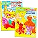 Sesame Street Coloring Book Set (2 Books - Elmo and Cookie Monster)