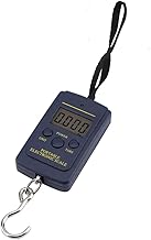 40kg/10G Weighing Luggage Scale with Hook Digital Electronic Scales Handheld Easy to Carry Weigh Vegetables Suitcases - Black