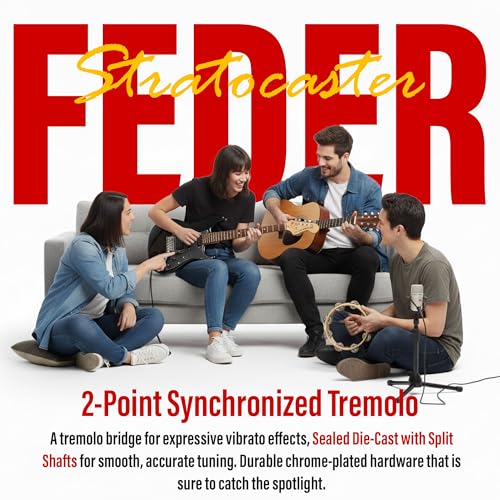 Image of Fender Squier Affinity Series HSS Stratocaster with Laurel Fingerboard- Metallic Black