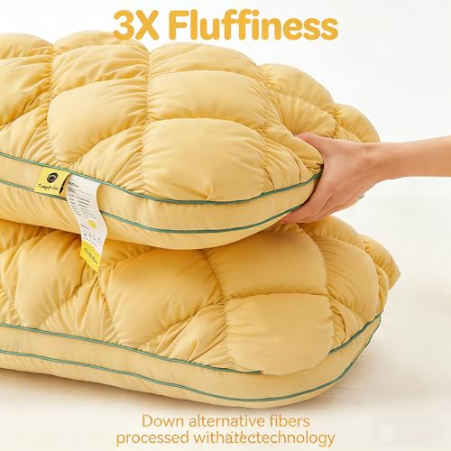 Almohada de Algodón Estándar Blanca Suave y Soportiva miniatura 2
