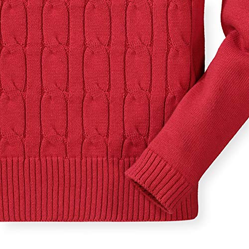 Image of Hope & Henry Girls Cable Front Pullover Sweater