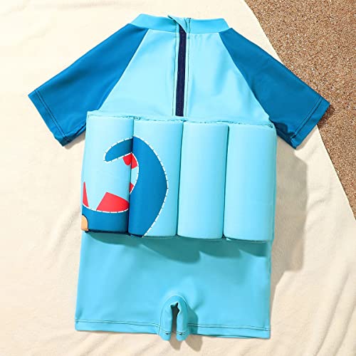 Image of Kids Boys Girls Floatation Swimsuit with Adjustable Buoyancy Baby Float Suit Swim Vest One Piece Swimwear Bathing Suit