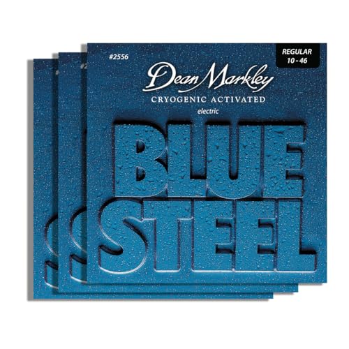 DEAN MARKLEY 2556 - Corde per chitarra elettrica in acciaio blu, trattate criogenicamente per una maggiore durata, prestazioni migliorate e suono superiore. Made in USA. Calibri 10-46 - Confezione da DEAN MARKLEY 2556 - Corde per chitarra elettrica in acciaio blu, trattate criogenicamente per una maggiore durata, prestazioni migliorate e suono superiore. Made in USA. Calibri 10-46 - Confezione da