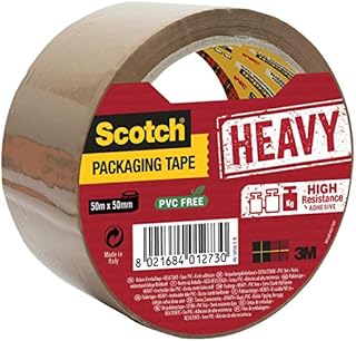 Scotch uniwersalna taśma klejąca, brązowa, 48 mm x 66 m, 1 rolka/opakowanie idealna do zamykania paczek i kartonów