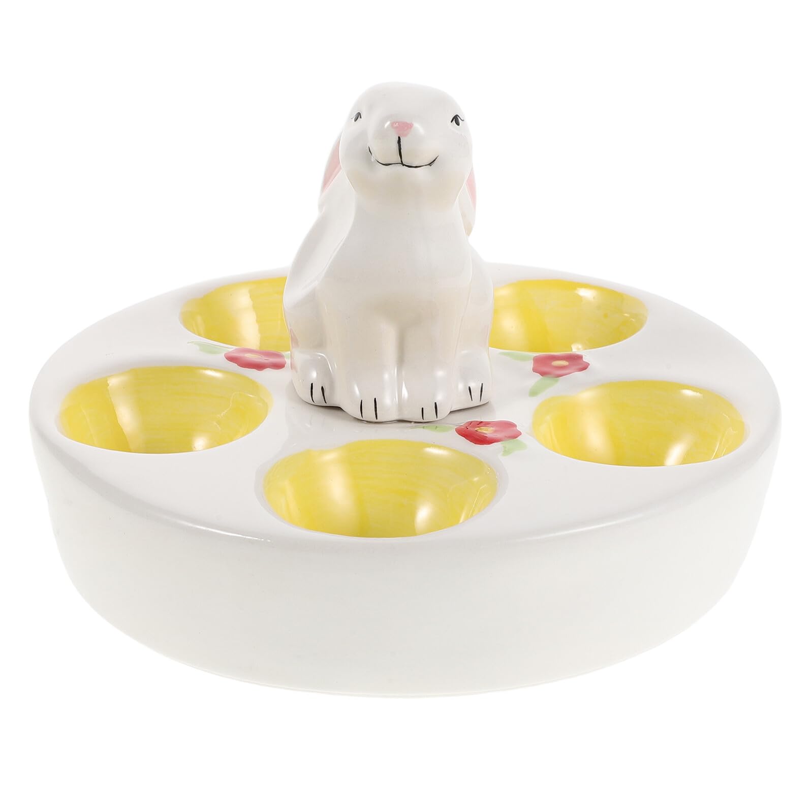 Plat à œufs Pâques céramique multifonction pour apéritif festif