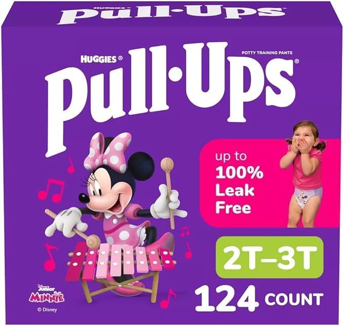 Pull-Ups Girls' Learning Designs Training Pants - Size 2T-3T – 124ct White