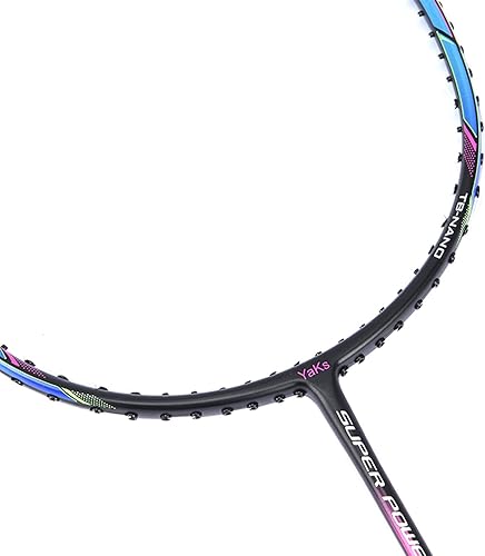 Miniatura 7 de YAKS Juego de raquetas de bádminton de entrenamiento para estudiantes adultos de alta elasticidad, 4U4G, 3 uds, 4U4G, profesional, ultra ligero,