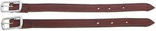 Tough-1 Dark Oiled Leather Stitched Western Saddle Adjustable Stirrup Hobble Straps