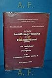  Vorläufige Ausbildungsvorschrift für den Fernmeldedienst (AVFM). Der Funkdienst Teil C Funkgeräte. Heft 3 Funkfernschreibsatz MFF-1-0.