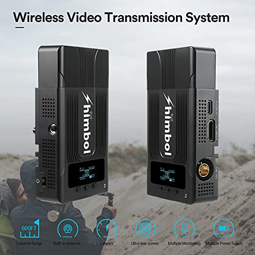 Shimbol Zolink 600S Wireless Sdi/Hdmi Video Transmitter And Receiver For Dslr Cameras, Built-In Antenna Fanless, 600Ft Long Range 0.08S Low Latency 1080P Hd 5G Wifi Video&Audio Transmission System #TOP3