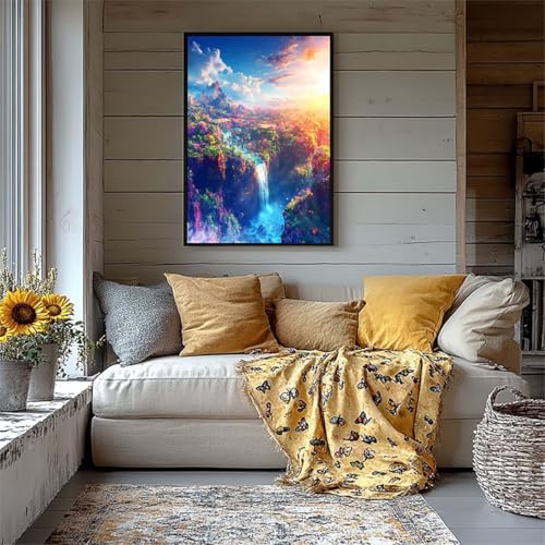 Diamond Painting Automne Adulte - Anti-Stress Broderie Diamant Géante 70x95cm