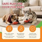 Baba Buddies 5-in-1 Turkey Leg Dog Chew Toy for Aggressive Chewers | Natural rubber & tough nylon hybrid, dental cleaning ridges, real turkey flavor. For Labrador, German Shepherd, Pit Bull - Image 4