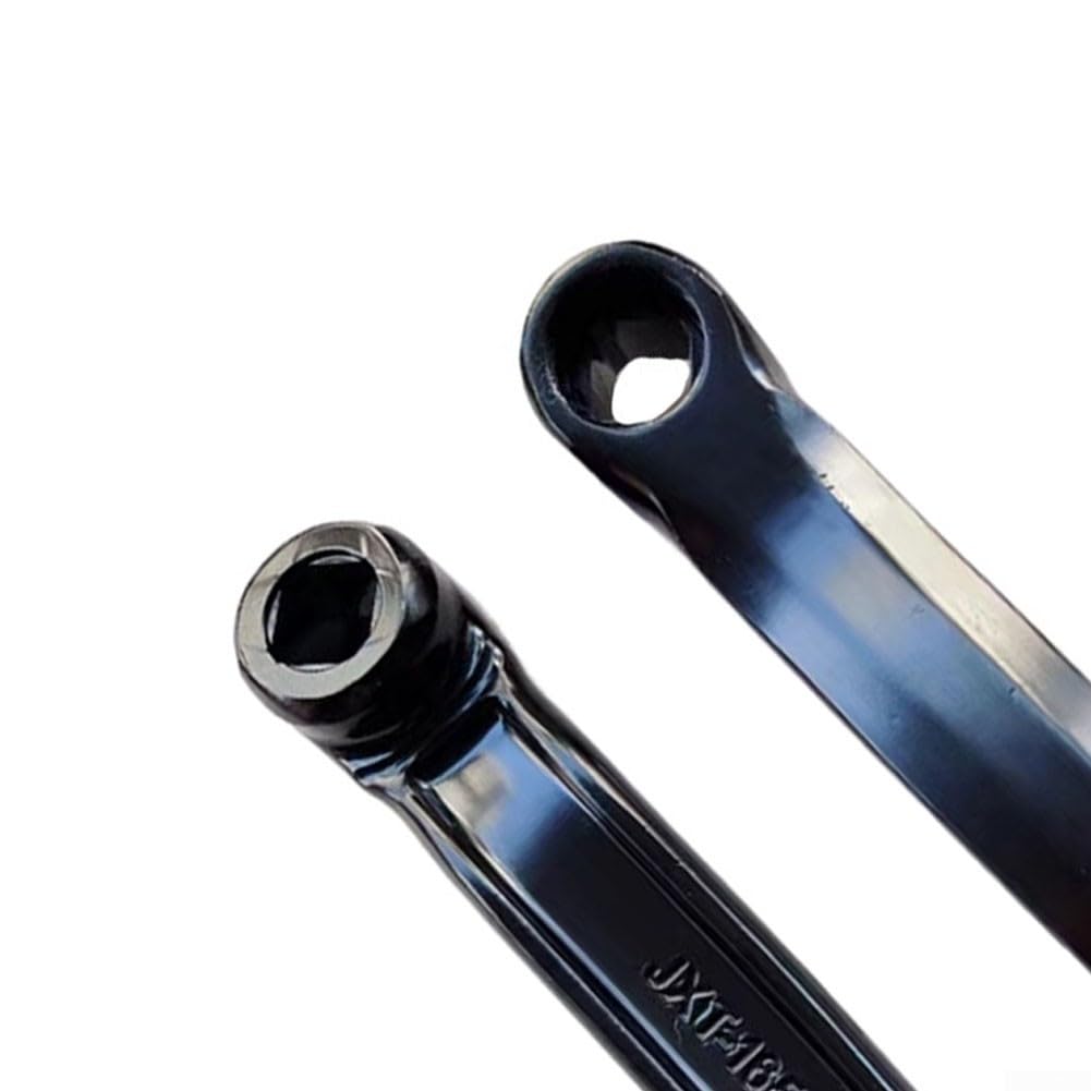 Pedivella Bici 165mm Ferro Foro Quadrato Sinistra per destra | Materiale ferro per robusto, peso 945g la per coppia, foro quadrato 16x16mm, vernice nera anti-ruggine, lunga durata