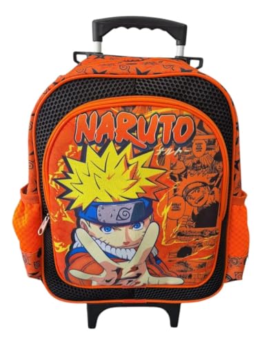 Mochila N.a.r.u.t.o Kurama Infantil Escolar Rodinhas Grande 3061