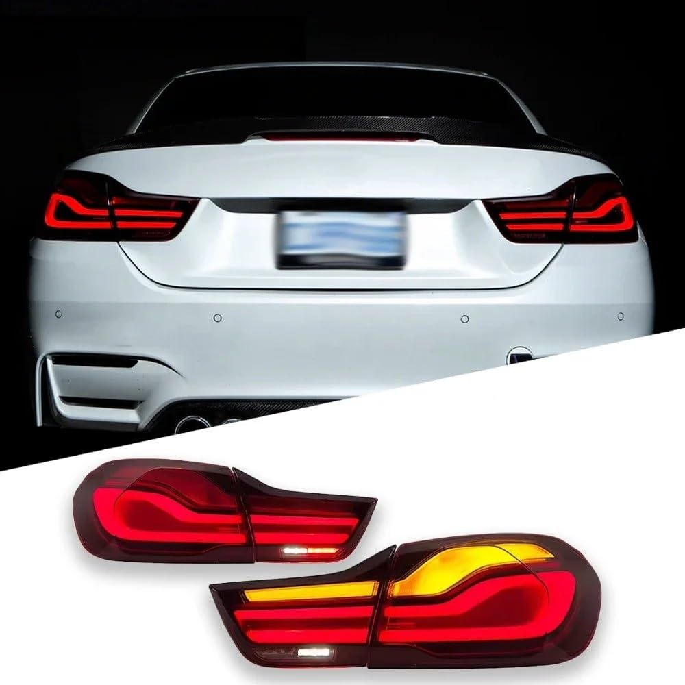 Lampka Ostrzegawcza Tyłowa Samochodu Lampka Hamulcowa Lampka Sygnałowa Dla BMW 4 Series M4 F32 F36 F82 2013 2014 2015 2016 2017 2018 2019 2020(Red)
