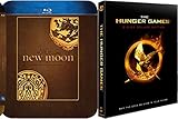  Hunger Games Deluxe & Twilight New Moon Steelbook Blu Ray Exclusive set