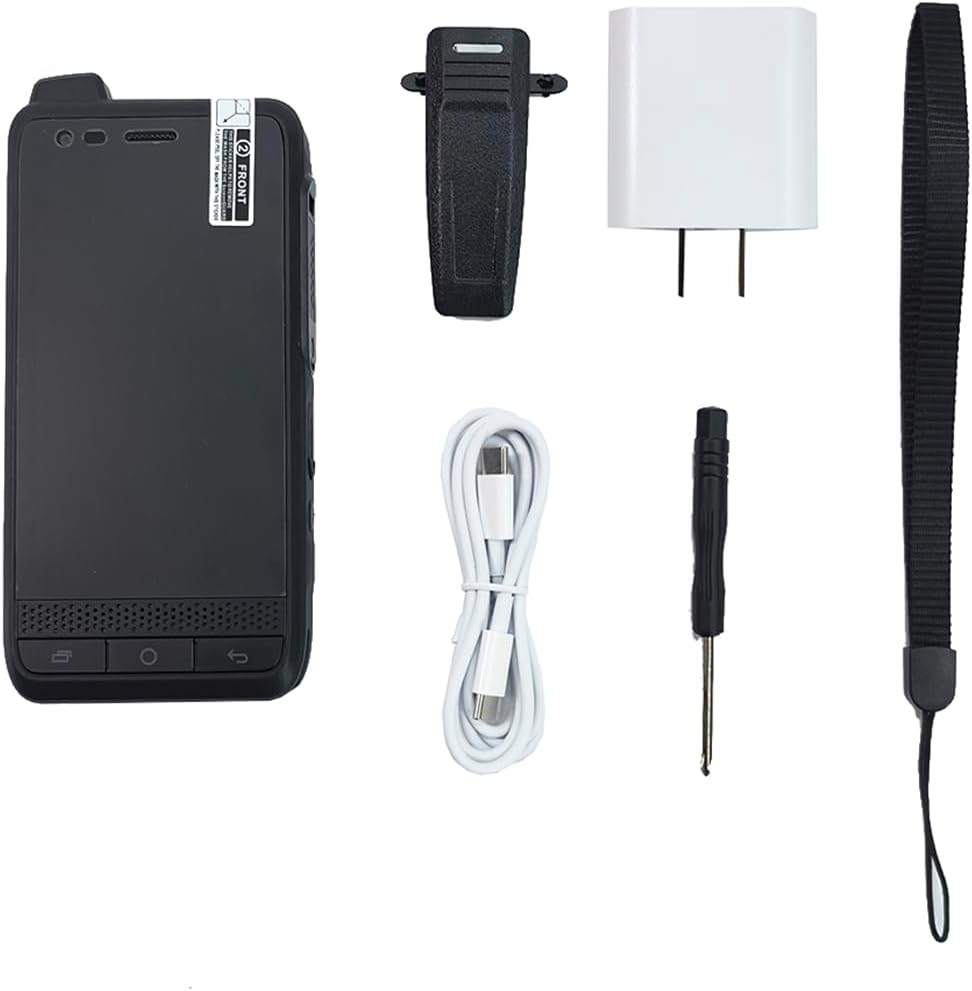 Uniwa F400 Network Radio 4G LTE Rugged Phone Android 15 PTT Walkie Talkie Unlocked PoC Radio 4.0 inch Touch Screen Support Zello and Real PTT